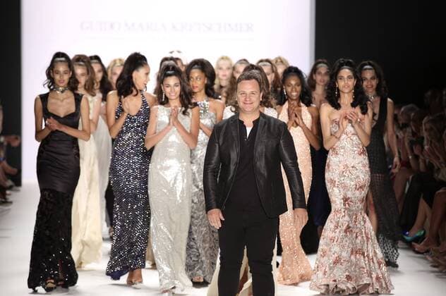 Guido Maria Kretschmer mit Models bei der Guido Maria Kretschmer Fashion Show auf der Mercedes-Benz Fashion Week Berlin Spring Summer 2017. Berlin, 29.06.2016 Foto:xS.xGabschx xFuturexImage