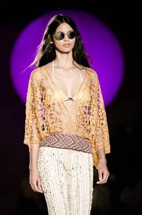 June 29, 2016 - Barcelona, Catalonia, Spain - A model walks the runway presenting the new Spring 2017 collection by fashion label Custo Barcelona at the 080 Barcelona Fashion 2016 summer edition. Barcelona Spain - ZUMAo105