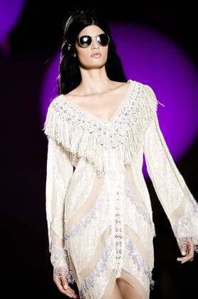 June 29, 2016 - Barcelona, Catalonia, Spain - A model walks the runway presenting the new Spring 2017 collection by fashion label Custo Barcelona at the 080 Barcelona Fashion 2016 summer edition. Barcelona Spain - ZUMAo105