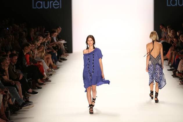 Berlin: Laurel at the Mercedes-Benz Fashion Week The photo shows models with the collection of Laurel on the catwalk in the Erika Hess Ice Stadium in Berlin-Weding. From 28 June to 1 July 2016 will for the 19th time, the Mercedes-Benz Fashion Week Berlin. Numerous labels are taking part in the German fashion week for the 2017 spring summer season.  SimonexKuhlmey
