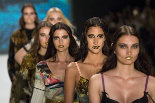 June 29, 2016 - Berlin, Germany - Models walk the runway at the Rebekka Ruetz show during the Mercedes-Benz Fashion Week Berlin Spring Summer 2017 at Erika Hess Eisstadion in Berlin, Germany on June 29, 2016. Berlin Germany  - ZUMAn230