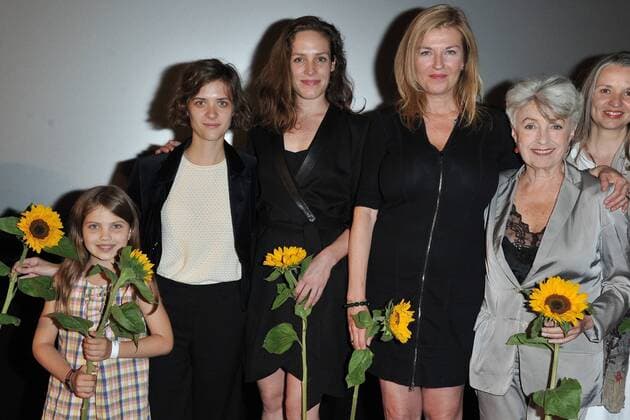 Premiere LOU Andreas Salome Helena Pieske, Liv Lisa Fries, Katharina Lorenz, Cordula Kablitz-Post, Nicole Heesters Buehnenpraesentation LOU Andreas Salome im Kino der Kulturbrauerei in Berlin, 29.06.2016