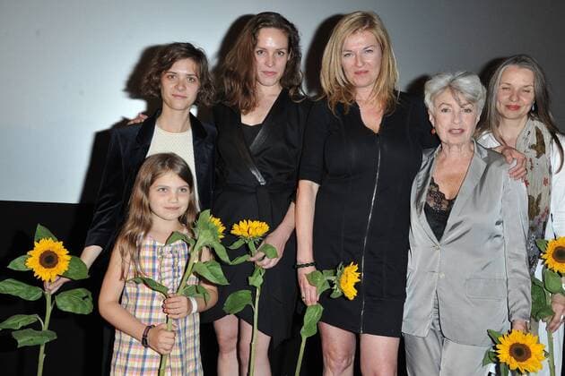 Premiere LOU Andreas Salome Helena Pieske, Liv Lisa Fries, Katharina Lorenz, Cordula Kablitz-Post, Nicole Heesters Buehnenpraesentation LOU Andreas Salome im Kino der Kulturbrauerei in Berlin, 29.06.2016