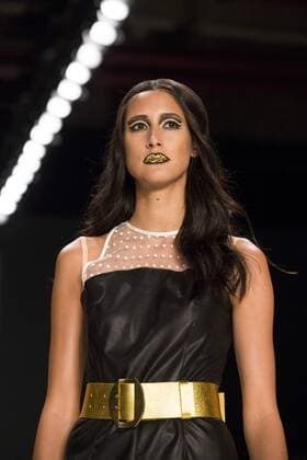 Berlin Fashion Week - Rebekka Ruetz Modenschau June 29, 2016 - Berlin, Germany - A model walks the runway at the Rebekka Ruetz show during the Mercedes-Benz Fashion Week Berlin Spring Summer 2017 at Erika Hess Eisstadion in Berlin, Germany on June 29, 2016. Berlin Germany  - ZUMAn230