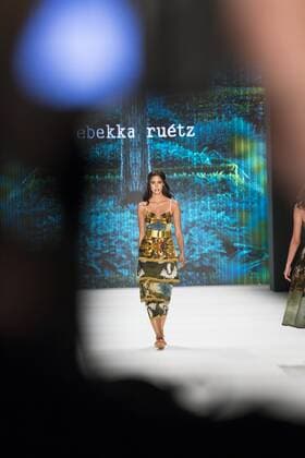 Berlin Fashion Week - Rebekka Ruetz Modenschau June 29, 2016 - Berlin, Germany - A model walks the runway at the Rebekka Ruetz show during the Mercedes-Benz Fashion Week Berlin Spring Summer 2017 at Erika Hess Eisstadion in Berlin, Germany on June 29, 2016. Berlin Germany  - ZUMAn230