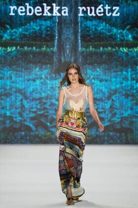 Berlin Fashion Week - Rebekka Ruetz Modenschau June 29, 2016 - Berlin, Germany - A model walks the runway at the Rebekka Ruetz show during the Mercedes-Benz Fashion Week Berlin Spring Summer 2017 at Erika Hess Eisstadion in Berlin, Germany on June 29, 2016. Berlin Germany  - ZUMAn230