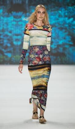 Berlin Fashion Week - Rebekka Ruetz Modenschau June 29, 2016 - Berlin, Germany - A model walks the runway at the Rebekka Ruetz show during the Mercedes-Benz Fashion Week Berlin Spring Summer 2017 at Erika Hess Eisstadion in Berlin, Germany on June 29, 2016. Berlin Germany  - ZUMAn230