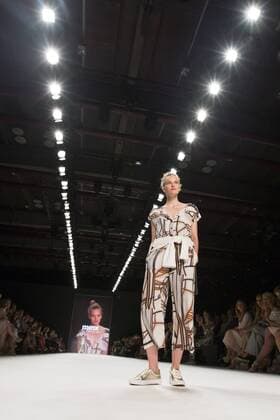 Berlin Fashion Week - Minx by Eva Lutz Modenschau June 29, 2016 - Berlin, Germany - A model walks the runway at the Minx by Eva Lutz show during the Mercedes-Benz Fashion Week Berlin Spring Summer 2017 at Erika Hess Eisstadion in Berlin, Germany on June 29, 2016. Berlin Germany  - ZUMAn230