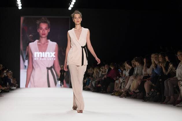 Berlin Fashion Week - Minx by Eva Lutz Modenschau June 29, 2016 - Berlin, Germany - A model walks the runway at the Minx by Eva Lutz show during the Mercedes-Benz Fashion Week Berlin Spring Summer 2017 at Erika Hess Eisstadion in Berlin, Germany on June 29, 2016. Berlin Germany  - ZUMAn230