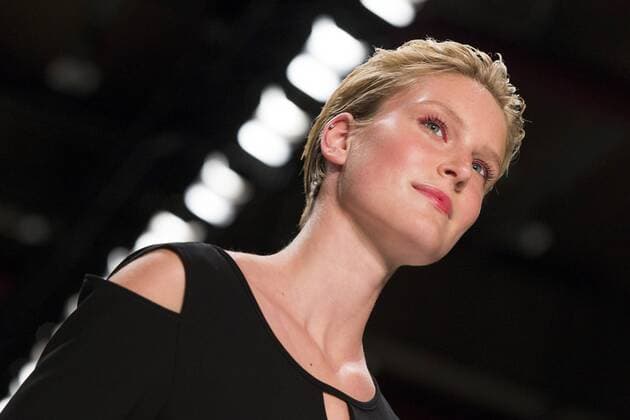 Berlin Fashion Week - Minx by Eva Lutz Modenschau June 29, 2016 - Berlin, Germany - A model walks the runway at the Minx by Eva Lutz show during the Mercedes-Benz Fashion Week Berlin Spring Summer 2017 at Erika Hess Eisstadion in Berlin, Germany on June 29, 2016. Berlin Germany  - ZUMAn230