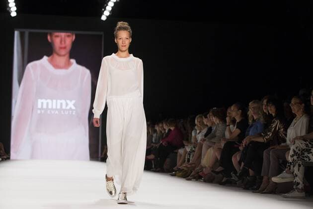 Berlin Fashion Week - Minx by Eva Lutz Modenschau June 29, 2016 - Berlin, Germany - A model walks the runway at the Minx by Eva Lutz show during the Mercedes-Benz Fashion Week Berlin Spring Summer 2017 at Erika Hess Eisstadion in Berlin, Germany on June 29, 2016. Berlin Germany  - ZUMAn230