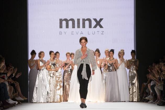 Berlin Fashion Week - Minx by Eva Lutz Modenschau June 29, 2016 - Berlin, Germany - Fashion Designer Eva Lutz and models aknowledge the applause of the guests at the Minx by Eva Lutz show during the Mercedes-Benz Fashion Week Berlin Spring Summer 2017 at Erika Hess Eisstadion in Berlin, Germany on June 29, 2016. Berlin Germany  - ZUMAn230