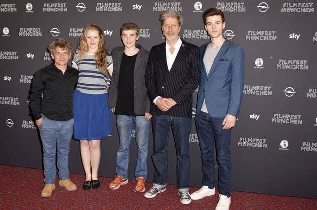 Volker Zack Michalowski, Katharina Stark, Florian Burgkart, Rufus Beck und Patrick Mölleken bei der Premiere von König Laurin mit der 16. Verleihung des Kinder-Medien-Preises Der Weisse Elefant auf dem 34. Filmfest München 2016 im Festivalzentrum Gasteig. München, 29.06.2016 Foto:xP.xSchönbergerx xFuturexImage
