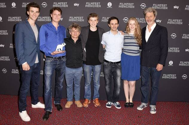 Patrick Mölleken, Felix von Poser, Volker Zack Michalowski, Florian Burgkart, Matthias Lang, Katharina Stark und Rufus Beck bei der Premiere von König Laurin mit der 16. Verleihung des Kinder-Medien-Preises Der Weisse Elefant auf dem 34. Filmfest München 2016 im Festivalzentrum Gasteig. München, 29.06.2016 Foto:xP.xSchönbergerx xFuturexImage