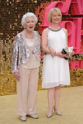 English actress June Whitfield attending the Absolutely Fabulous world premiere in London s Odeon Cinema, Leicester Square. JUNE 29th 2016  TSTx162075