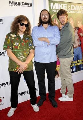 Blake Anderson, Kyle Newacheck & Anders Holm MIKE AND DAVE NEED WEDDING DATES Hollywood Patrick Rideaux PicturePerfect
