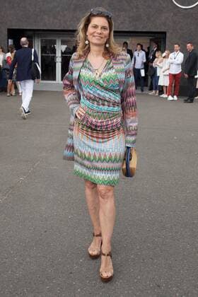 Sarah Wiener - Ankunft zur Minx by Eva Lutz Fashion-Show im Rahmen der Mercedes-Benz Fashion Week Berlin Spring Summer 2017 im Erika-Hess-Eisstadion in Berlin am 29.06.2016. Mercedes-Benz Fashion Week Berlin Spring Summer 2017