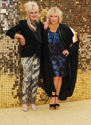 English actresses Joanna Lumley and Jennifer Saunders attending the Absolutely Fabulous world premiere in London s Odeon Cinema, Leicester Square. JUNE 29th 2016  MESx162076