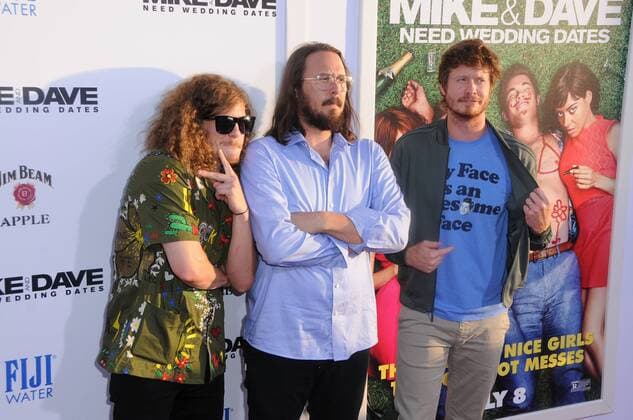 June 29, 2016 - Hollywood, CA, United States - 29 June 2016 - Hollywood. Blake Anderson, Kyle Newacheck, Anders Holm. Arrivals for the Premiere Of 20th Century Fox s Mike And Dave Need Wedding Dates held at Cinerama Dome at ArcLight Hollywood. Photo Credit: Hollywood United States - ZUMAa123