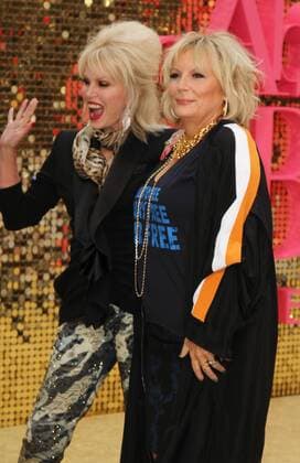 English actresses Joanna Lumley and Jennifer Saunders attending the Absolutely Fabulous world premiere in London s Odeon Cinema, Leicester Square. JUNE 29th 2016  MESx162076