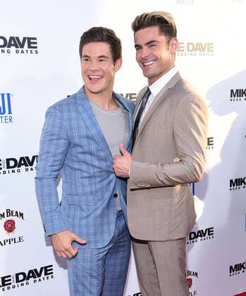 June 29, 2016 - Hollywood, California, U.S. - Adam Devine & Zac Efron arrives for the premiere of the film Mike and Dave Need Wedding Dates at the Cinema Dome theater. Hollywood U.S. - ZUMAo05_
