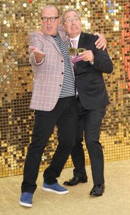 English comedians Ade Edmondson and Ben Elton attending the Absolutely Fabulous world premiere in London s Odeon Cinema, Leicester Square. JUNE 29th 2016  MESx162076