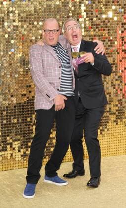 English comedians Ade Edmondson and Ben Elton attending the Absolutely Fabulous world premiere in London s Odeon Cinema, Leicester Square. JUNE 29th 2016  MESx162076