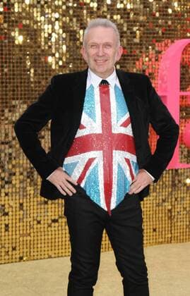 French designer John Paul Gaultier attending the Absolutely Fabulous world premiere in London s Odeon Cinema, Leicester Square. JUNE 29th 2016  MESx162076