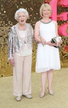 English actress June Whitfield attending the Absolutely Fabulous world premiere in London s Odeon Cinema, Leicester Square. JUNE 29th 2016  MESx162076