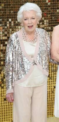 English actress June Whitfield attending the Absolutely Fabulous world premiere in London s Odeon Cinema, Leicester Square. JUNE 29th 2016  MESx162076