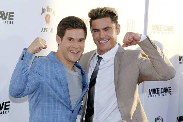 Adam DeVine und Zac Efron bei der Mike and Dave Need Wedding Dates Kino Premiere am 29.06.2016 in Los Angeles Mike and Dave Need Wedding Dates Kinopremiere in Los Angeles, 2016 
