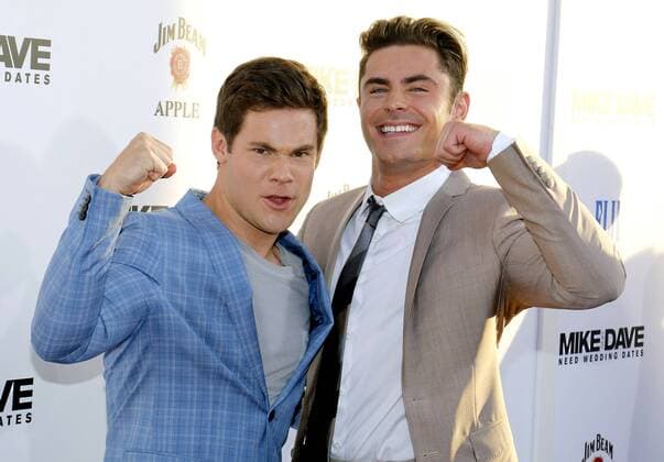 Adam DeVine und Zac Efron bei der Mike and Dave Need Wedding Dates Kino Premiere am 29.06.2016 in Los Angeles Mike and Dave Need Wedding Dates Kinopremiere in Los Angeles, 2016 
