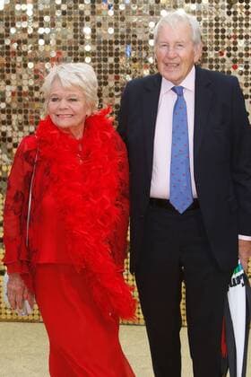 Absolutely Fabulous: The Movie Premiere London.UK. Judith Chalmers and Neil Durden-Smith at the Absolutely Fabulous: The Movie, World Premiere at the Odeon Leicester Square. 29th June 2016. LMK73-60777-300616. 