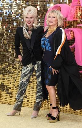 Absolutely Fabulous: The Movie Premiere London.UK. Joanna Lumley and Jennifer Saunders at the Absolutely Fabulous: The Movie, World Premiere at the Odeon Leicester Square. 29th June 2016. LMK73-60777-300616. 