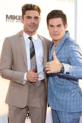 LOS ANGELES - JUN 29: Zac Efron, Adam DeVine at the Mike And Dave Need Wedding Dates Premiere at the Cinerama Dome at ArcLight Hollywood on June 29, 2016 in Los Angeles, CA  KathyxHutchins