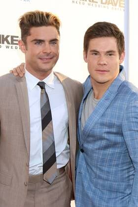 LOS ANGELES - JUN 29: Zac Efron, Adam DeVine at the Mike And Dave Need Wedding Dates Premiere at the Cinerama Dome at ArcLight Hollywood on June 29, 2016 in Los Angeles, CA  KathyxHutchins