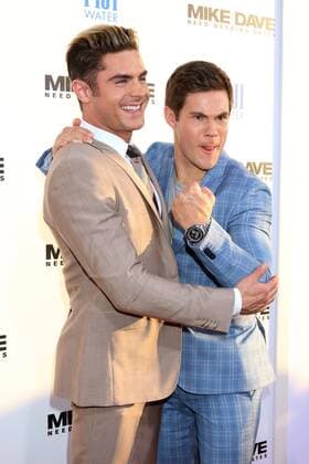 LOS ANGELES - JUN 29: Zac Efron, Adam DeVine at the Mike And Dave Need Wedding Dates Premiere at the Cinerama Dome at ArcLight Hollywood on June 29, 2016 in Los Angeles, CA  KathyxHutchins