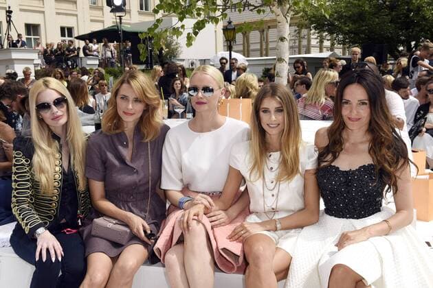 Mirja du Mont, Eva Padberg, Franziska Knuppe, Cathy Hummels und Johanna Klum bei der Marina Hoermanseder Fashion Show auf der Mercedes-Benz Fashion Week Berlin Spring Summer 2017. Berlin, 30.06.2016 Foto:xFredericx xFuturexImage