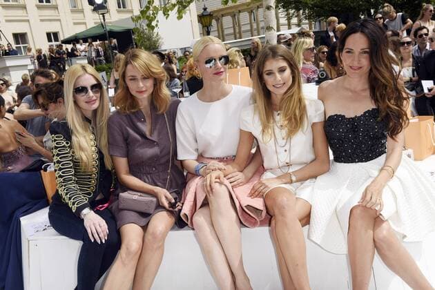 Mirja du Mont, Eva Padberg, Franziska Knuppe, Cathy Hummels und Johanna Klum bei der Marina Hoermanseder Fashion Show auf der Mercedes-Benz Fashion Week Berlin Spring Summer 2017. Berlin, 30.06.2016 Foto:xFredericx xFuturexImage