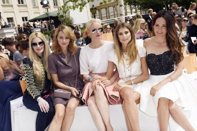 Mirja du Mont, Eva Padberg, Franziska Knuppe, Cathy Hummels und Johanna Klum bei der Marina Hoermanseder Fashion Show auf der Mercedes-Benz Fashion Week Berlin Spring Summer 2017. Berlin, 30.06.2016 Foto:xFredericx xFuturexImage