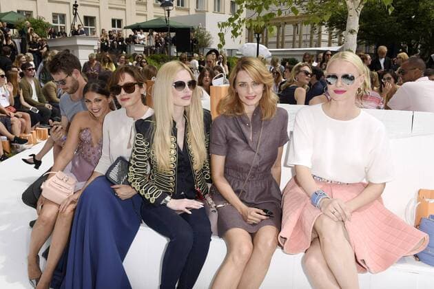 Mirja du Mont, Eva Padberg und Franziska Knuppe bei der Marina Hoermanseder Fashion Show auf der Mercedes-Benz Fashion Week Berlin Spring Summer 2017. Berlin, 30.06.2016 Foto:xFredericx xFuturexImage