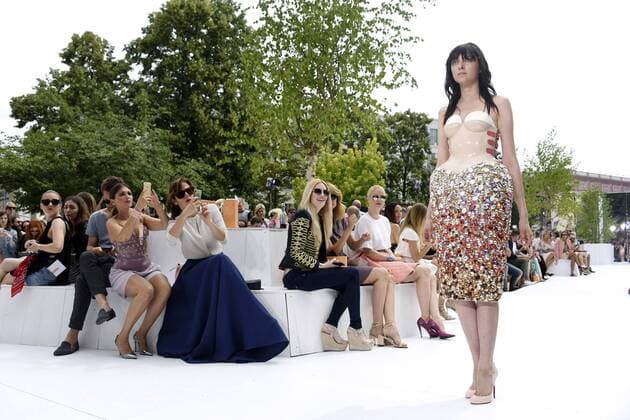 Model bei der Marina Hoermanseder Fashion Show auf der Mercedes-Benz Fashion Week Berlin Spring Summer 2017. Berlin, 30.06.2016 Foto:xFredericx xFuturexImage
