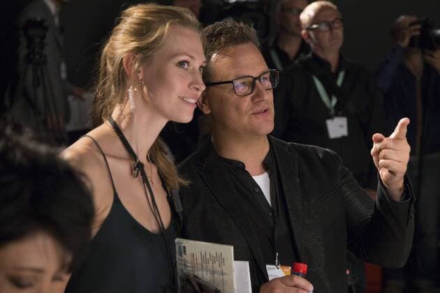 June 29, 2016 - Berlin, Germany - Fashion Designer Guido Maria Kretschmer (R) attend the rehearsal of his show during the Mercedes-Benz Fashion Week Berlin Spring Summer 2017 at Erika Hess Eisstadion in Berlin, Germany on June 29, 2016. Berlin Germany  - ZUMAn230
