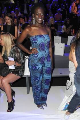 Ivy Quainoo bei der Dimitri Modenschau im Rahmen der Mercedes-Benz Fashion Week Frühjahr Sommer 2017 am 30.06.2016 in Berlin MBFW Fashionweek in Berlin 2016- Dimitri Fashion Show 