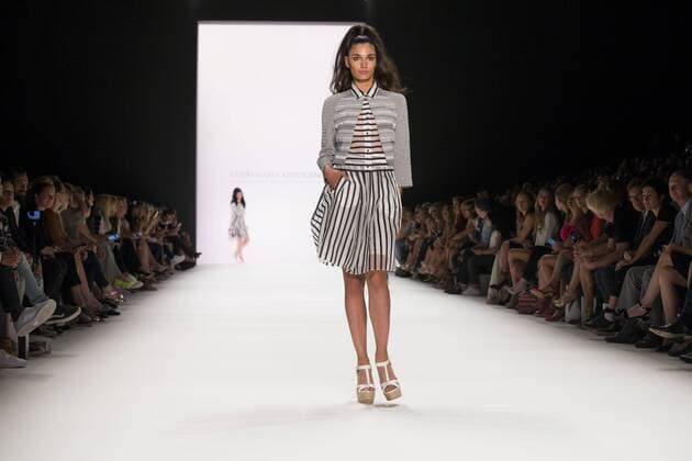 June 29, 2016 - Berlin, Germany - A model walks the runway at the Guido Maria Kretschmer show during the Mercedes-Benz Fashion Week Berlin Spring Summer 2017 at Erika Hess Eisstadion in Berlin, Germany on June 29, 2016. Berlin Germany  - ZUMAn230