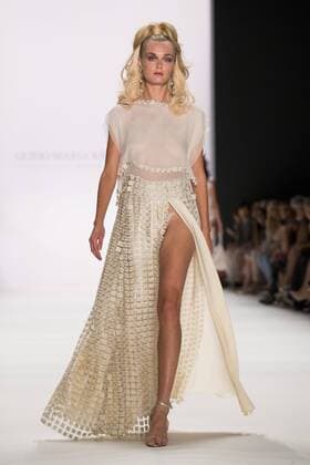 June 29, 2016 - Berlin, Germany - A model walks the runway at the Guido Maria Kretschmer show during the Mercedes-Benz Fashion Week Berlin Spring Summer 2017 at Erika Hess Eisstadion in Berlin, Germany on June 29, 2016. Berlin Germany  - ZUMAn230