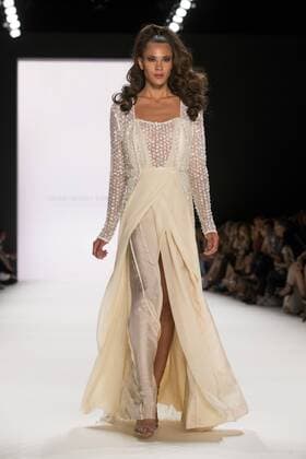 June 29, 2016 - Berlin, Germany - A model walks the runway at the Guido Maria Kretschmer show during the Mercedes-Benz Fashion Week Berlin Spring Summer 2017 at Erika Hess Eisstadion in Berlin, Germany on June 29, 2016. Berlin Germany  - ZUMAn230
