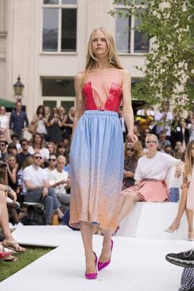 June 30, 2016 - Berlin, Germany - A model walks the runway at the Marina Hoermanseder show during the Mercedes-Benz Fashion Week Berlin Spring Summer 2017 at Kronprinzenpalais in Berlin, Germany on June 30, 2016. Berlin Germany  - ZUMAn230