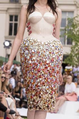 June 30, 2016 - Berlin, Germany - A model walks the runway (detail) at the Marina Hoermanseder show during the Mercedes-Benz Fashion Week Berlin Spring Summer 2017 at Kronprinzenpalais in Berlin, Germany on June 30, 2016. Berlin Germany  - ZUMAn230