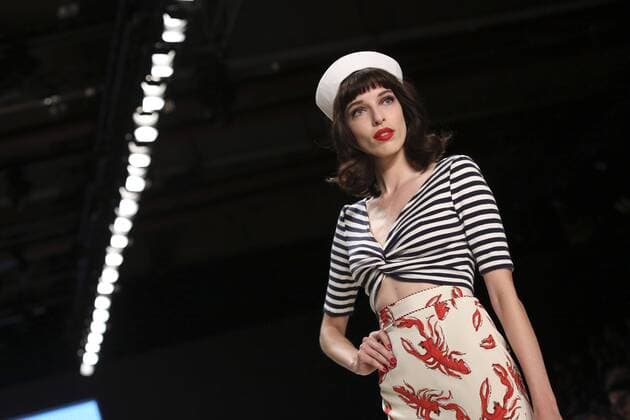 Model bei der Lena Hoschek Fashion Show auf der Mercedes-Benz Fashion Week Berlin Spring Summer 2017. Berlin, 30.06.2016 Foto:xS.xGabschx xFuturexImage